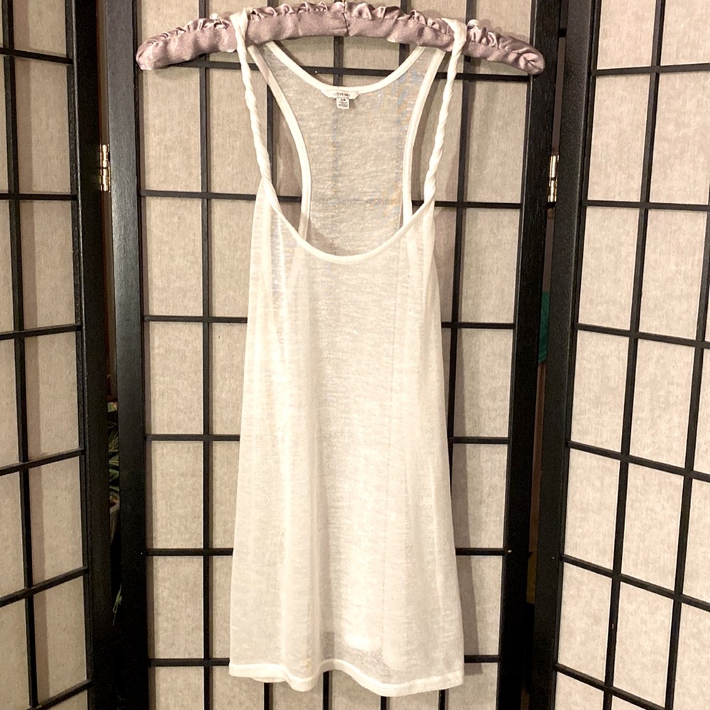 Forever 21 | I LOVE H81 Twisted Racerback Tank Sz S NWOT